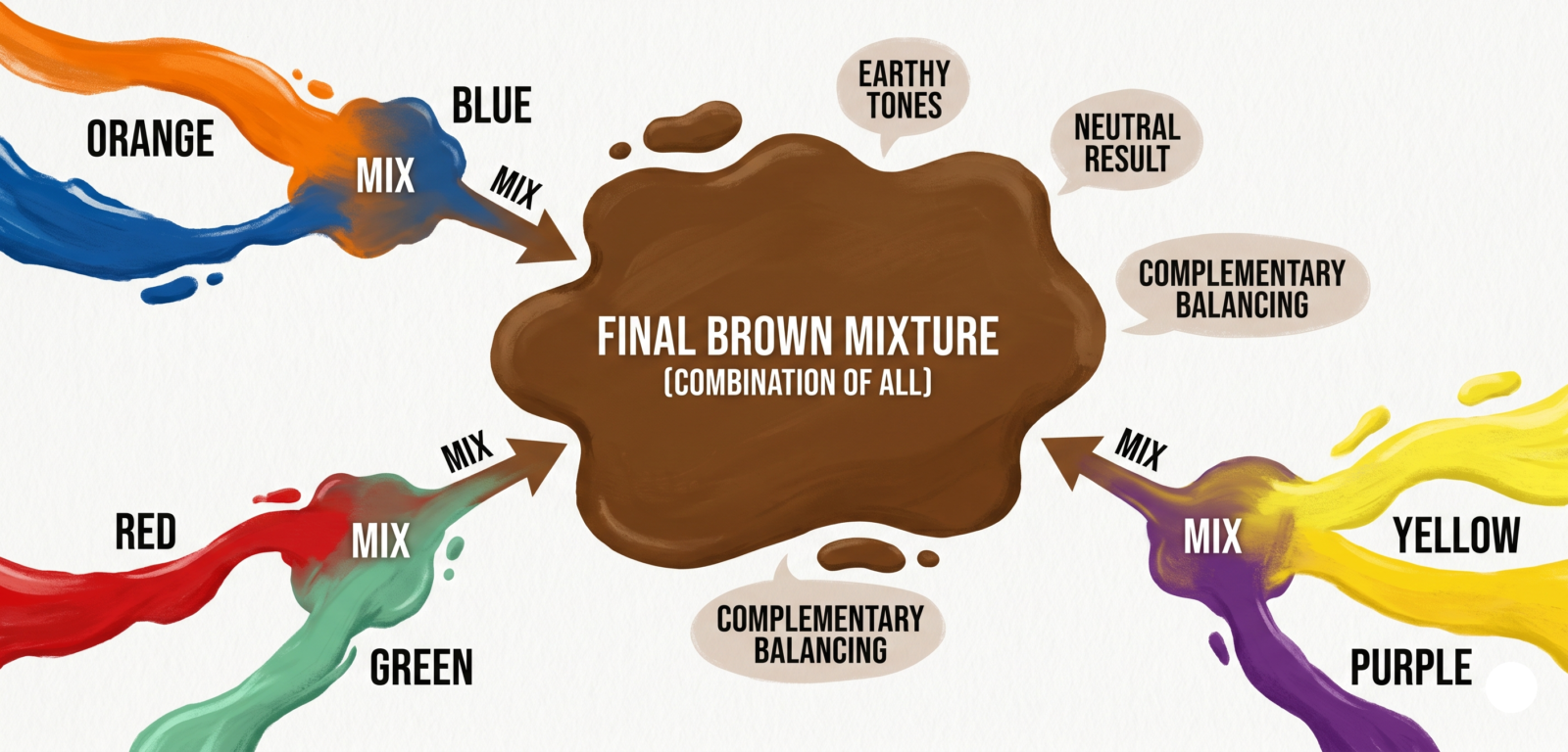 making of brown colour
