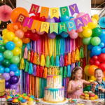 colourful birthday party