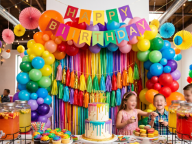 colourful birthday party