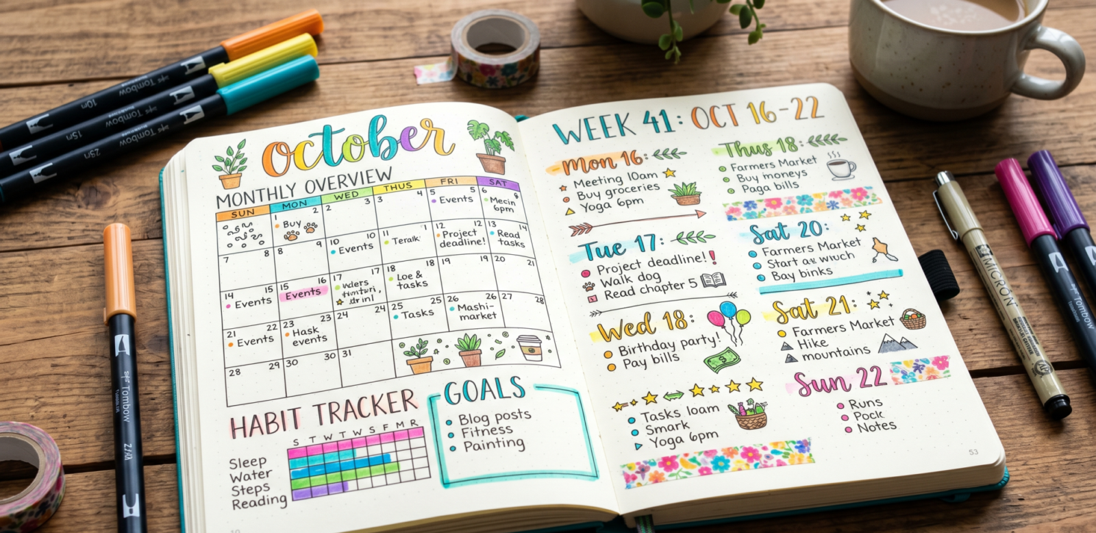 bullet journal ideas